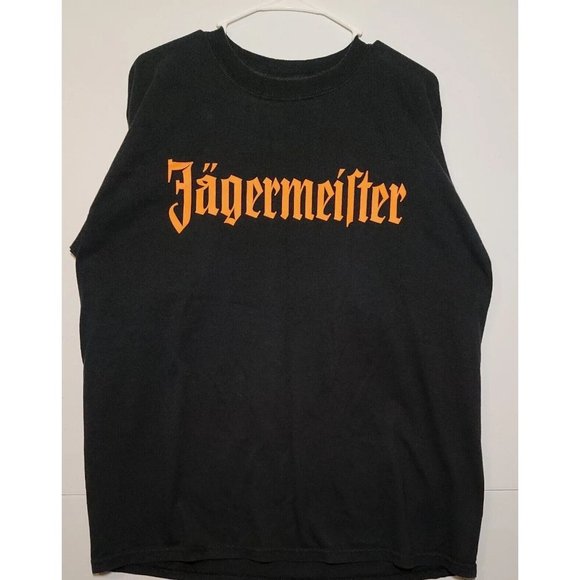 Jägermeister Cotton T-shirt Size XL Black Short Sleeve Crew Neck Liquor Logo - Picture 3 of 7